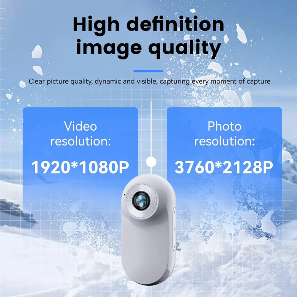 1080P Thumb Sports Camera Outdoor Mini 360 Rotating Cycling Sports Camera With LCD Screen Driving Recorder Pet Collar Camera