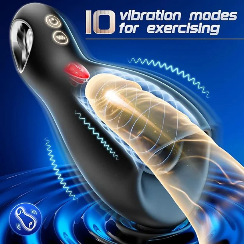 -Border New Taishan Trainer Men's Penis Cup Multi-Frequency Vibration Adult Product Toys