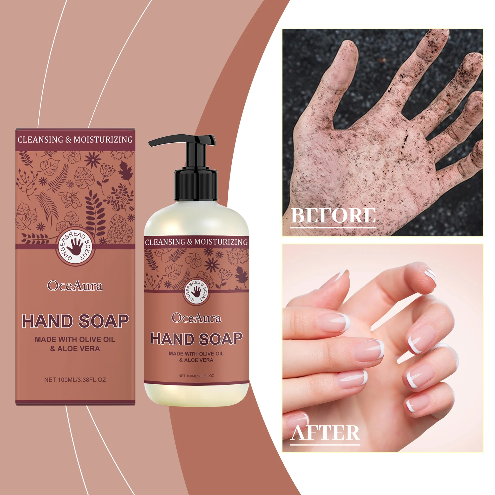 보습 손 소독제는 손 피부를 부드럽게 클렌징하고 촉촉하게 해주며 산뜻하고 향기로운 향기를 남겨줍니다.