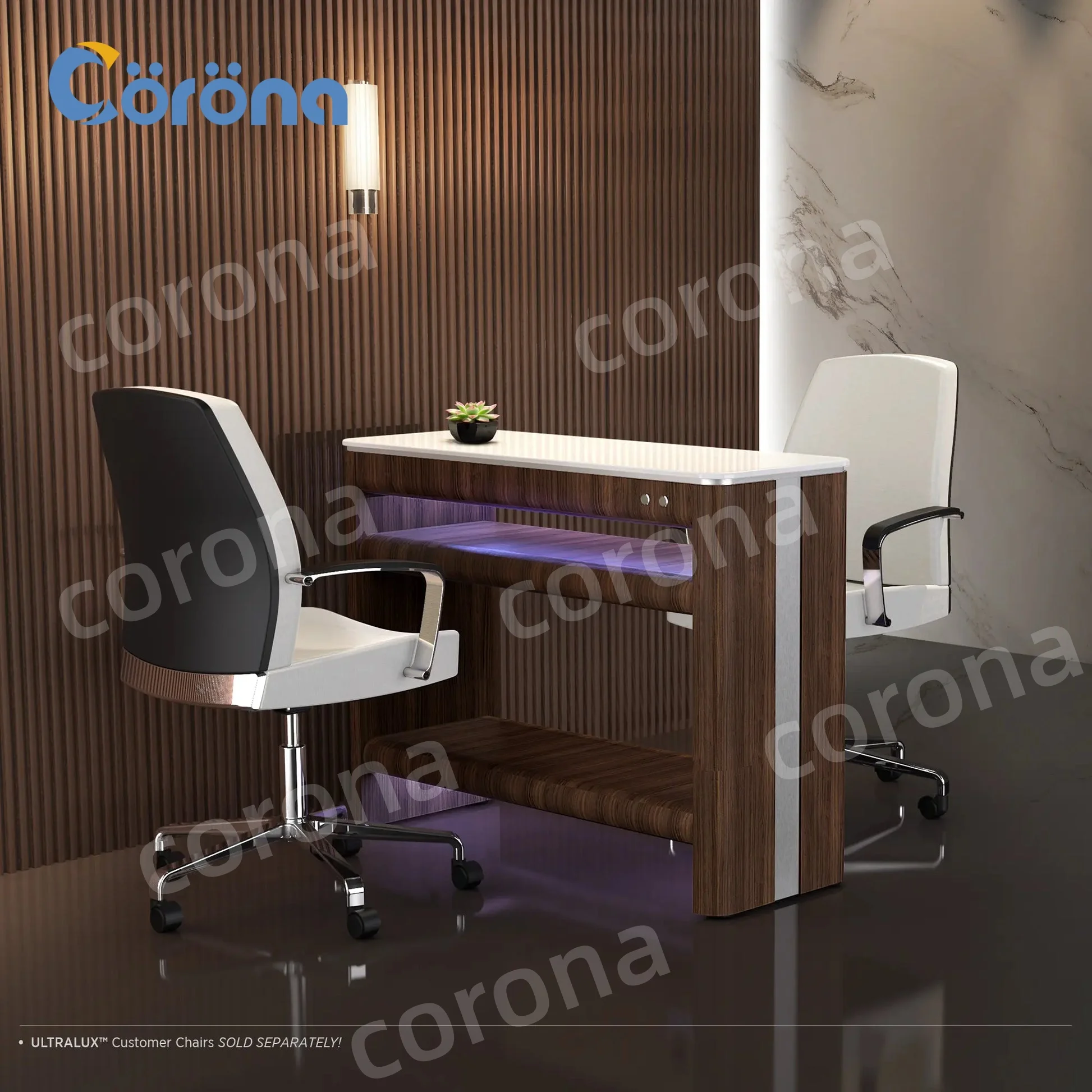 

Nail Salon Manicure Table Hand and Foot Nail Dryer Table for Salon Use with Built-in UV Fans