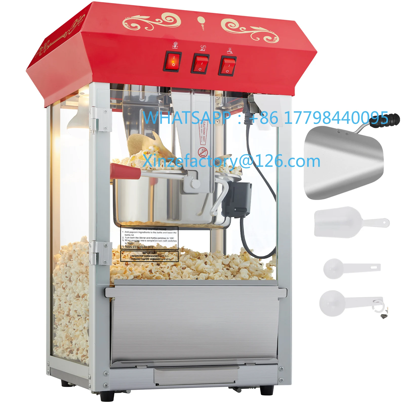 

Customizable SucceBuy 8 12Oz Popcorn MakerPopcorn Popper Machine Kettle Makes Countertop Popcorn Maker