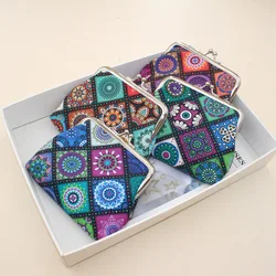 Fashion Boho Women Purse Coin Holder Wallet Money Bags Coin Key Card Wallet Zipper Change Case Purses Holder Small Pouch
