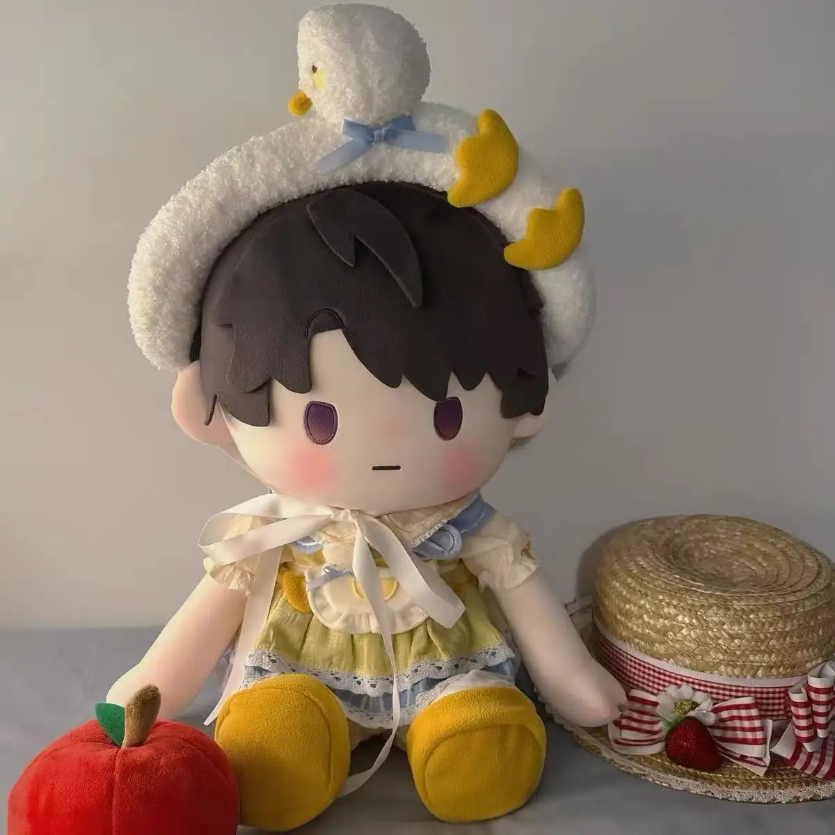 

Officially Licensed 40cm Doll Clothes Ai Yaya Peach Run Project Sitting Pose Ichiban Kuji Anime Plush Doll Outfit