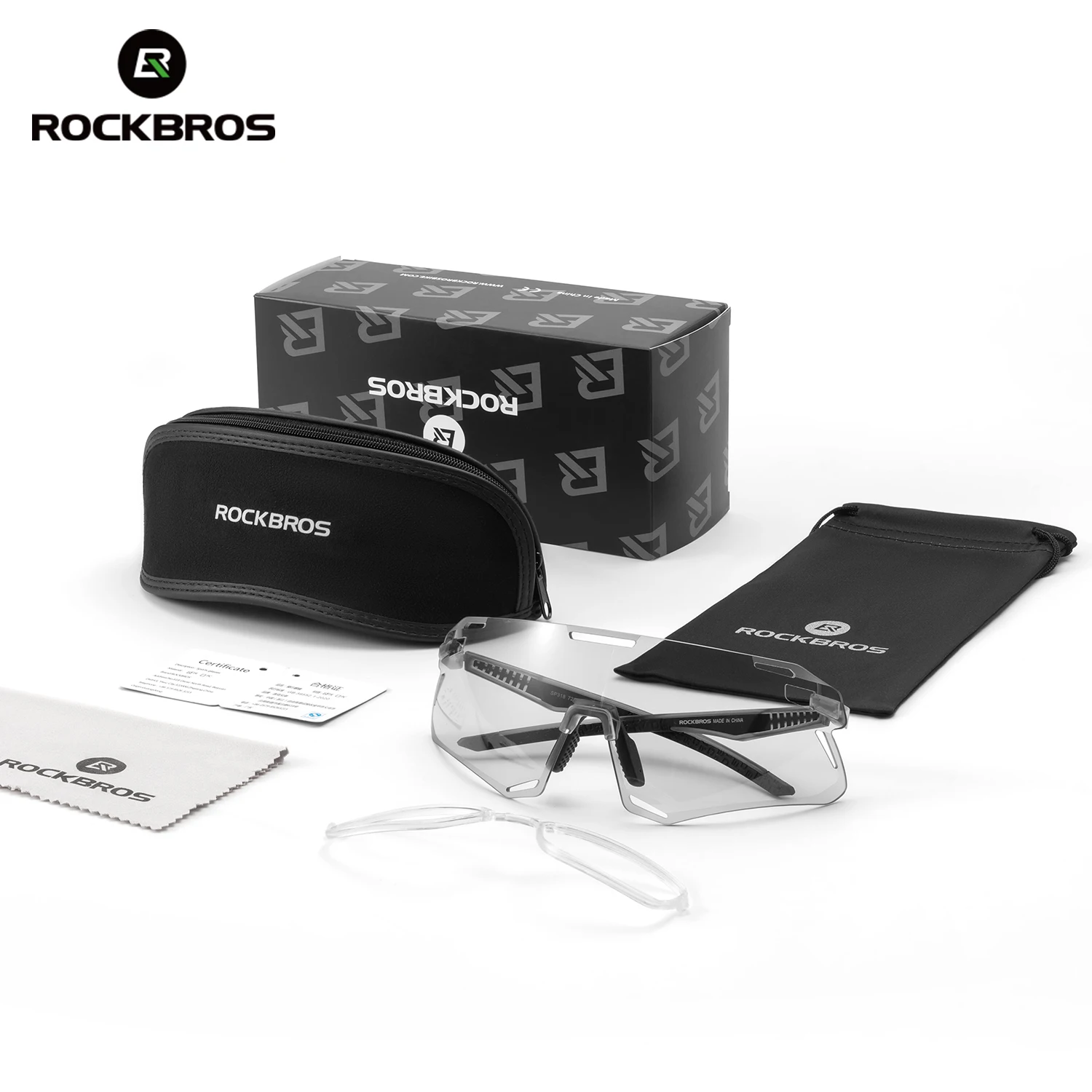 ROCKBROS Kacamata Bersepeda Kacamata Fotochromic Olahraga Luar Ruangan Kacamata UV400 Kacamata Hitam Sepeda Kacamata Memancing