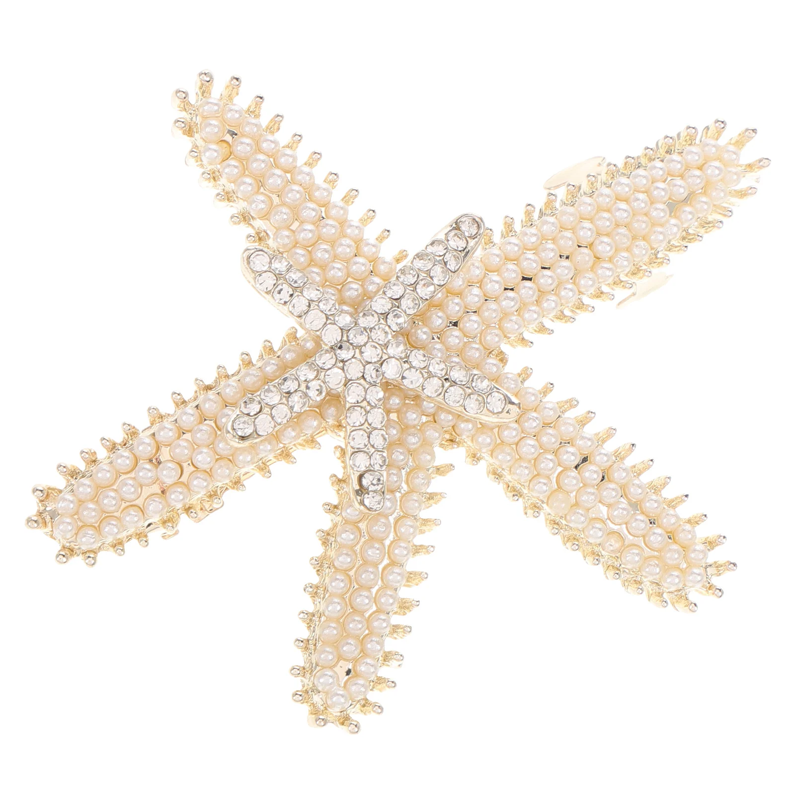 

Pearl Hair Clip Seashell Barrettes Elegant Hairpin Headwear Rhinestone Clips Bridal Accessories Ocean Costumes