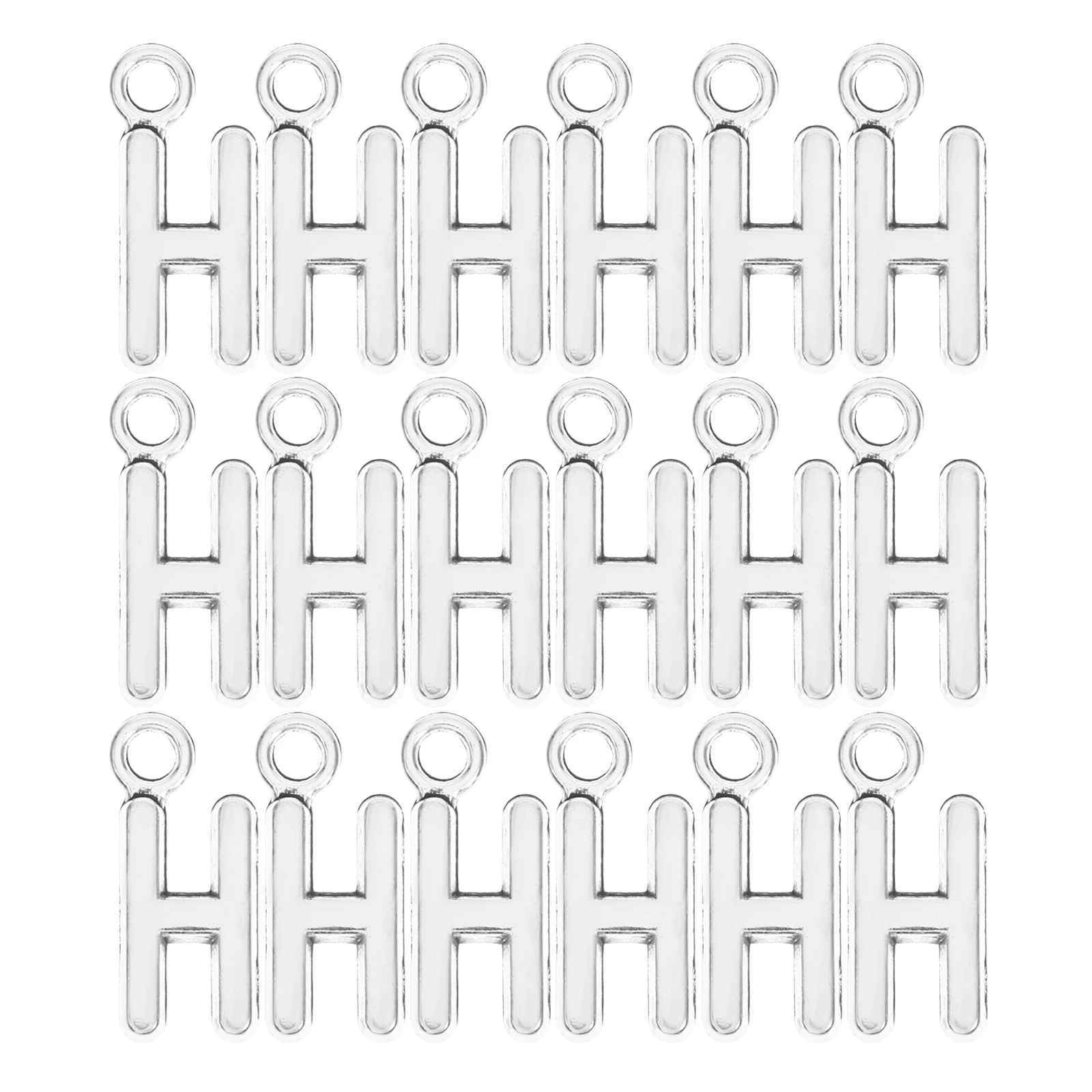 

50 Pcs Bracelet Charm Jewelry Making Pendants Letter Charms for Blind Fine Workmanship Alphabet