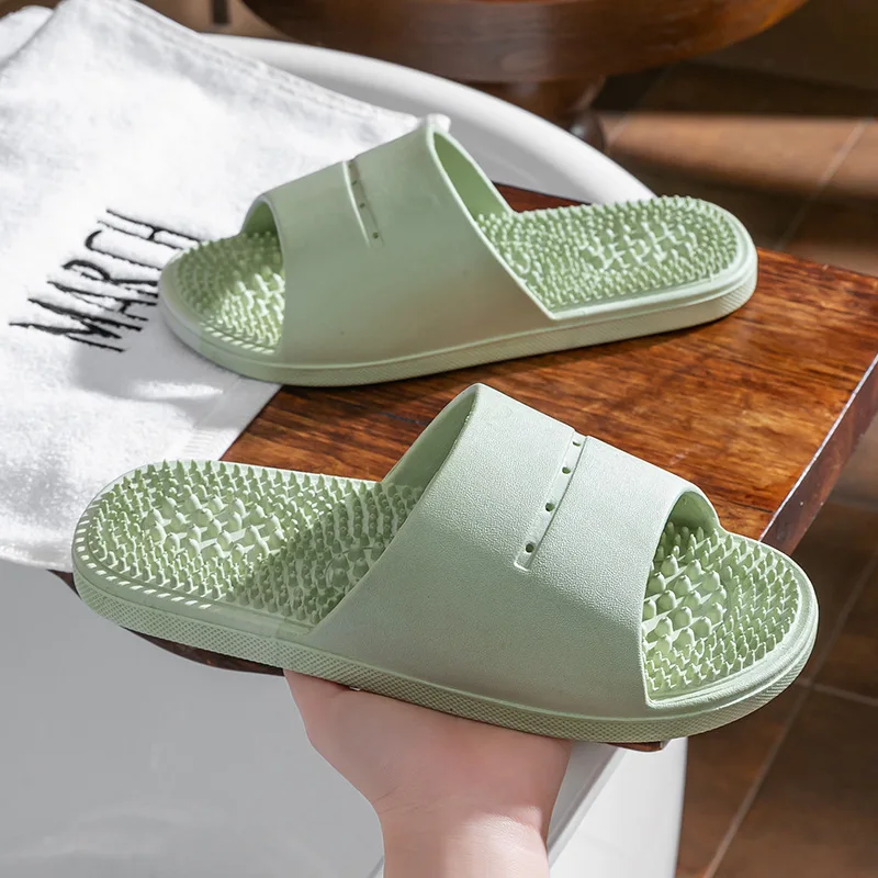 2026 Women Summer PVC Slippers Indoor Home Bath Non Slip Soft Wide Comfort Couple Slippers Unisex Outdoor Beach Flip Flops