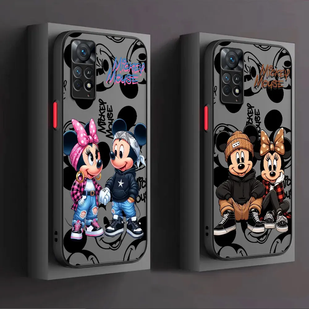 Disney Mickey Minnie Mouse Cool Phone Case for Xiaomi Redmi Note 12S 9T 11 Pro 11T 9 11S 9S 10S 10 Pro 12 13 Pro 11 12 Cover