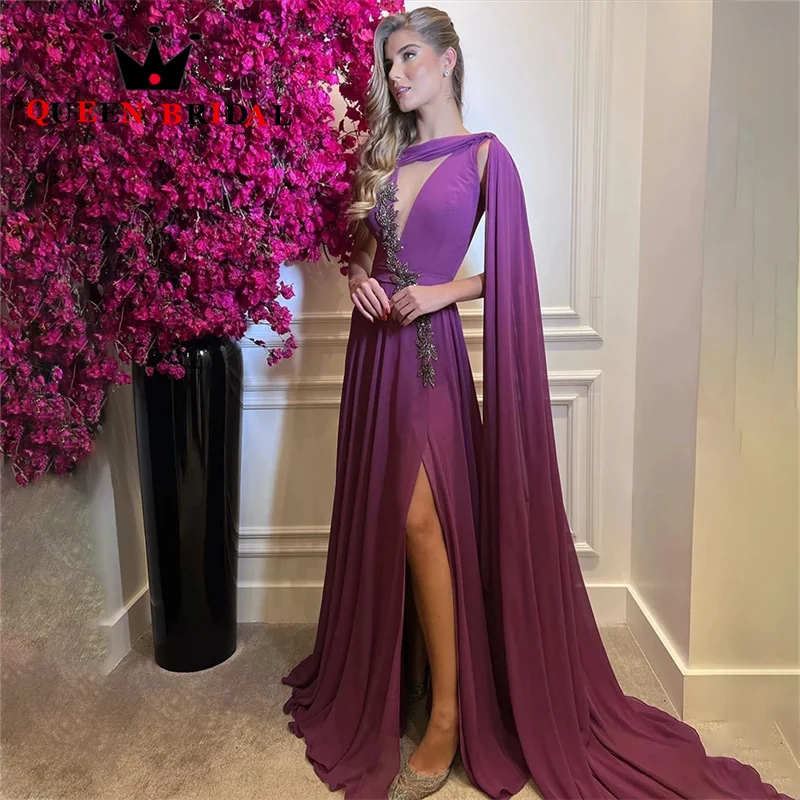 A Line Chiffon Prom… - image