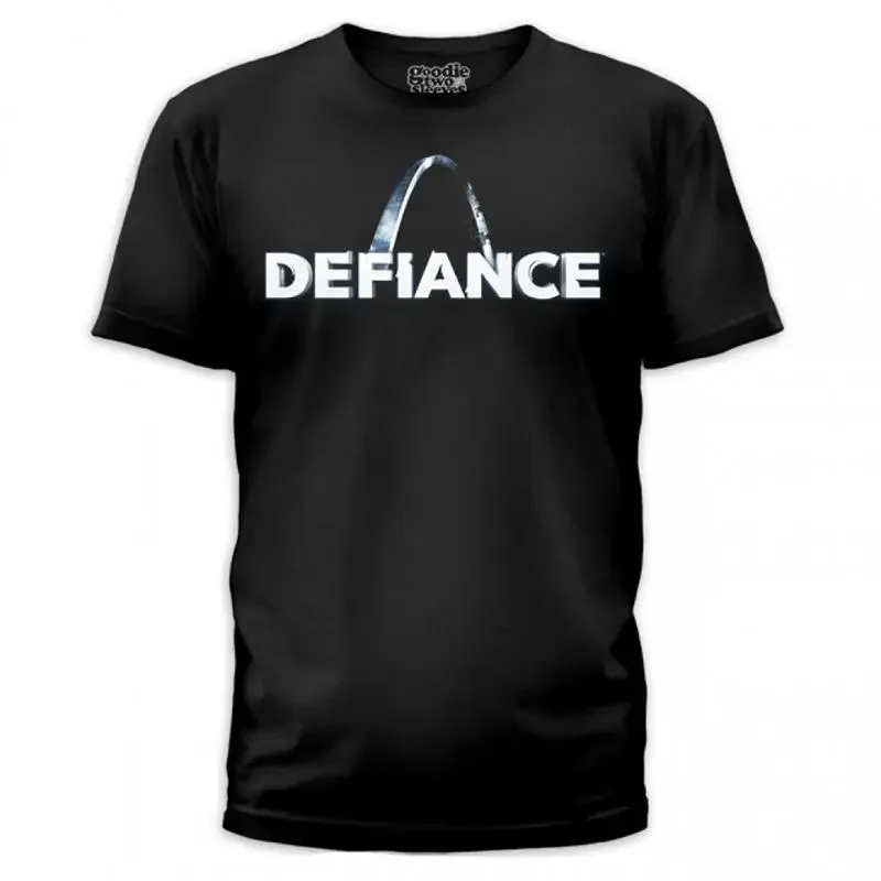 Defiance Arch Logo Mens T Shirt Black