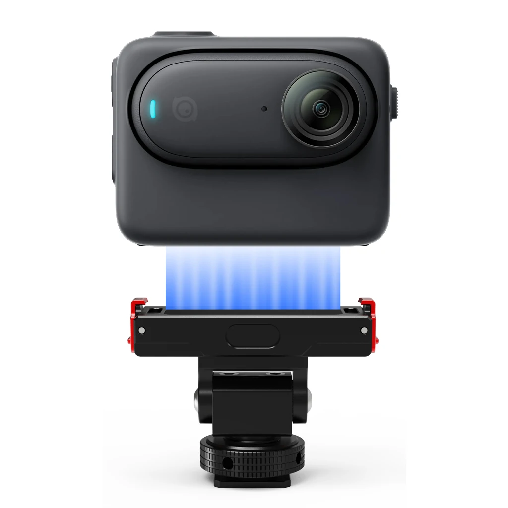 180 °   เอียง 360 °   หมุน Magnetic QUICK RELEASE ชาร์จอะแดปเตอร์ฐาน 1/4 ด้าย Cold Shoe Mount สําหรับ Insta360 GO 3S/3 กล้อง