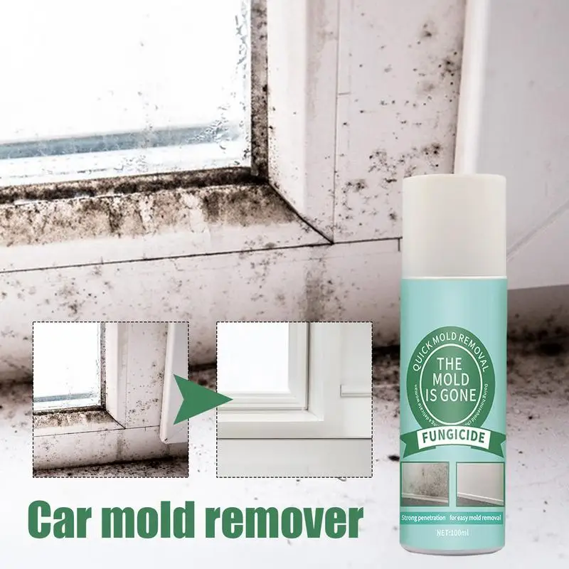 Mold Remover For Car Interior 100ML Automotive Mold Solution Multipurpose Bathroom And Shower Cleaner Spray Mold Inhibitor