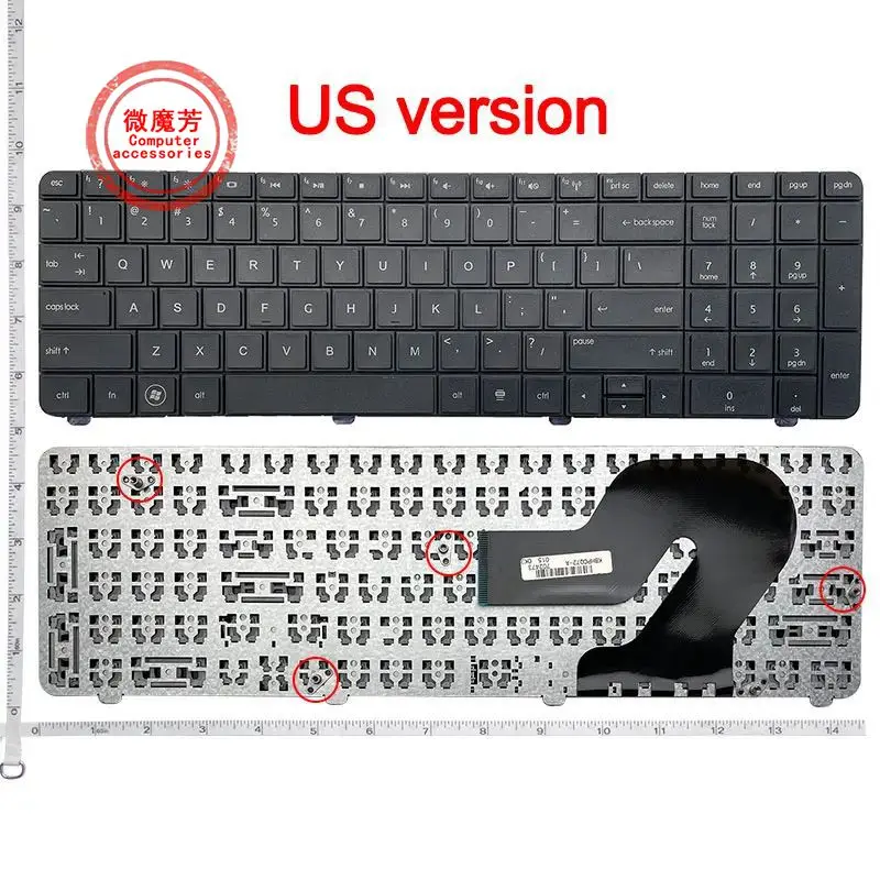 

US/RU NEW Laptop Keyboard For HP G72 G72-2000 G72-1000 G72-a00 G72-b00 G72T-2000 G72T-b00 CQ72