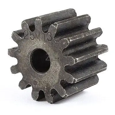 Gray 10mm x 37mm x 25mm Module 2.5 13 Teeth Metal Straight Spur Gear Wheel
