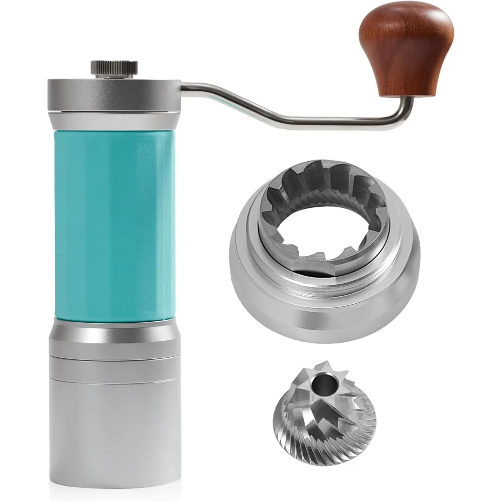 

Portable Premium Espresso Grinder: Conical Hexagonal Burr for Hand Coffee Grinding with Adjustable Grind