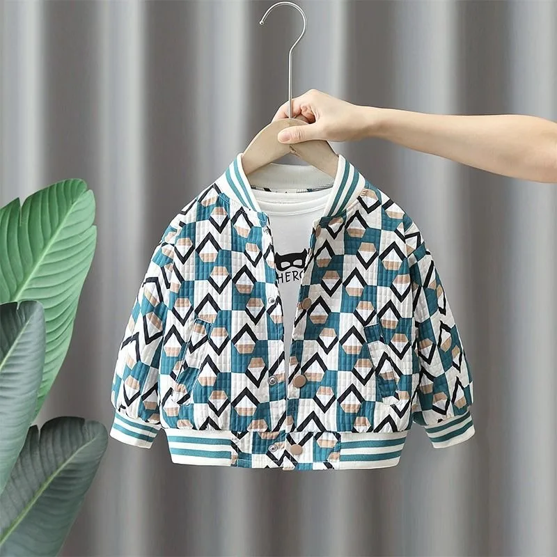 2025 New Boys Autumn Sports Jacket Casual Cool Style Kids Outdoor Jacket