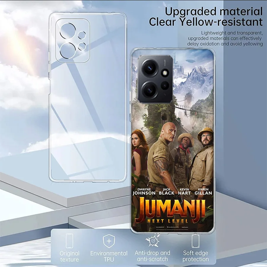 Jumanji Welcome to the Jungle Case For Xiaomi Redmi Note 12 11 Pro Plus 12S 11E 11T 11S 10 10S 9 9S 9T 8 8T Pro 7 6 5 Cover