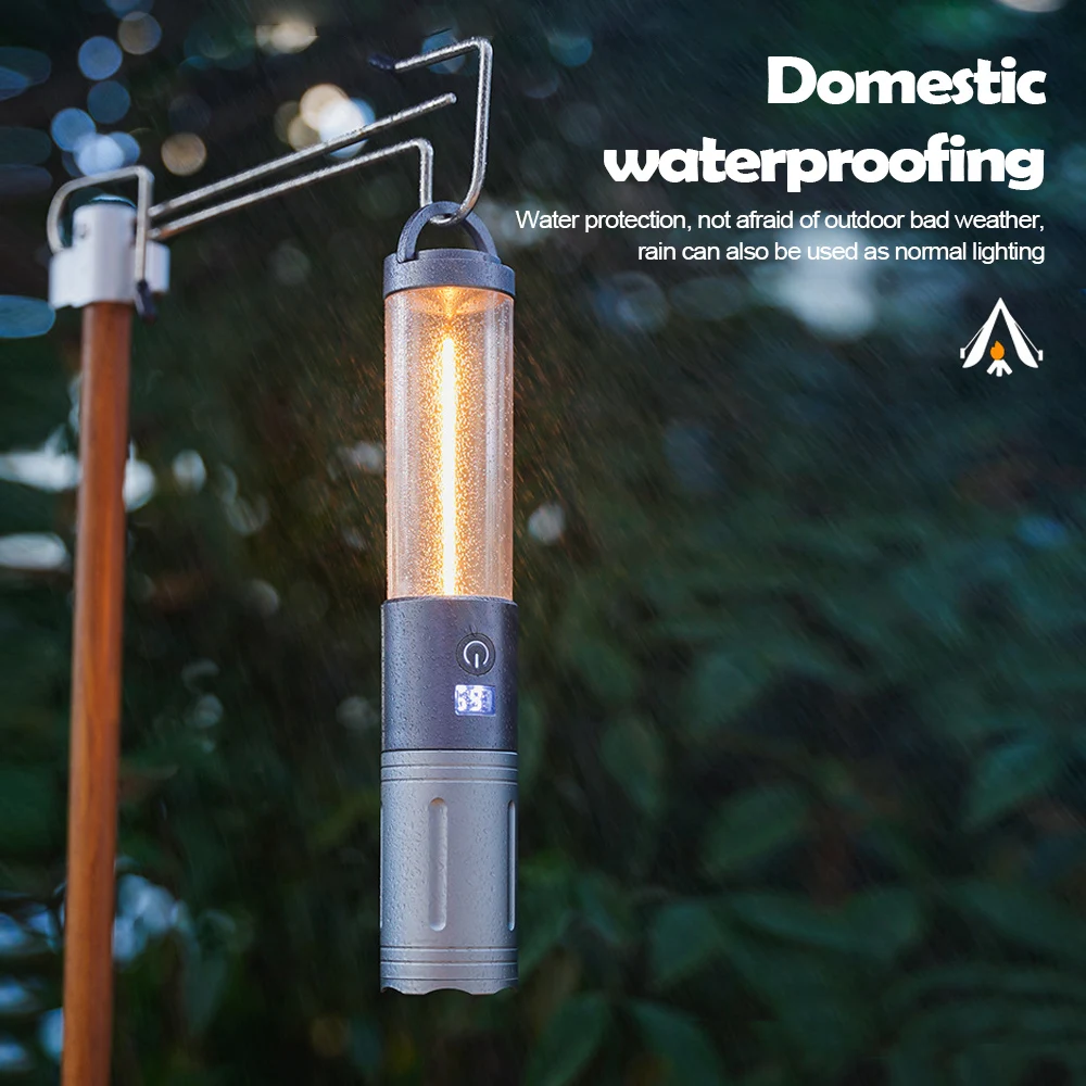 C5 Camping light Multifunctional Tent Light Outdoor Flashlight 3 Levels Adjustable Work Light Waterproof LED Atmosphere Lantern
