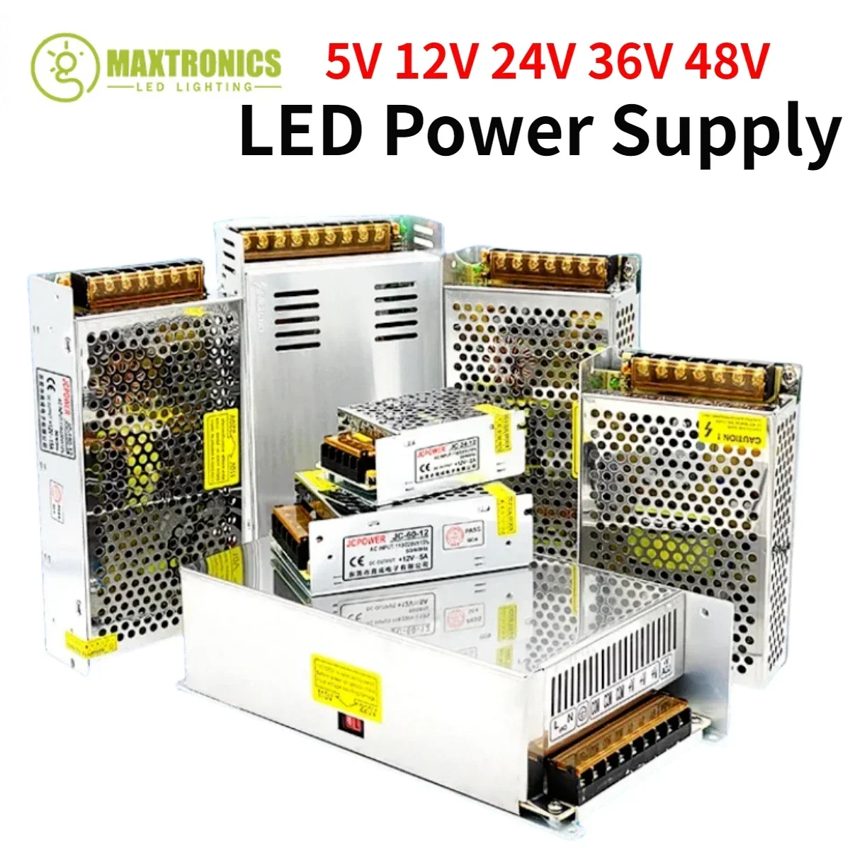 LED Éclairage AC110V-220V à DC 5V 12V 24V 36V 48V Alimentation Adaptateur pipeline 5A 10A 15A 20A 30A LED Bande Commutateur Pilote