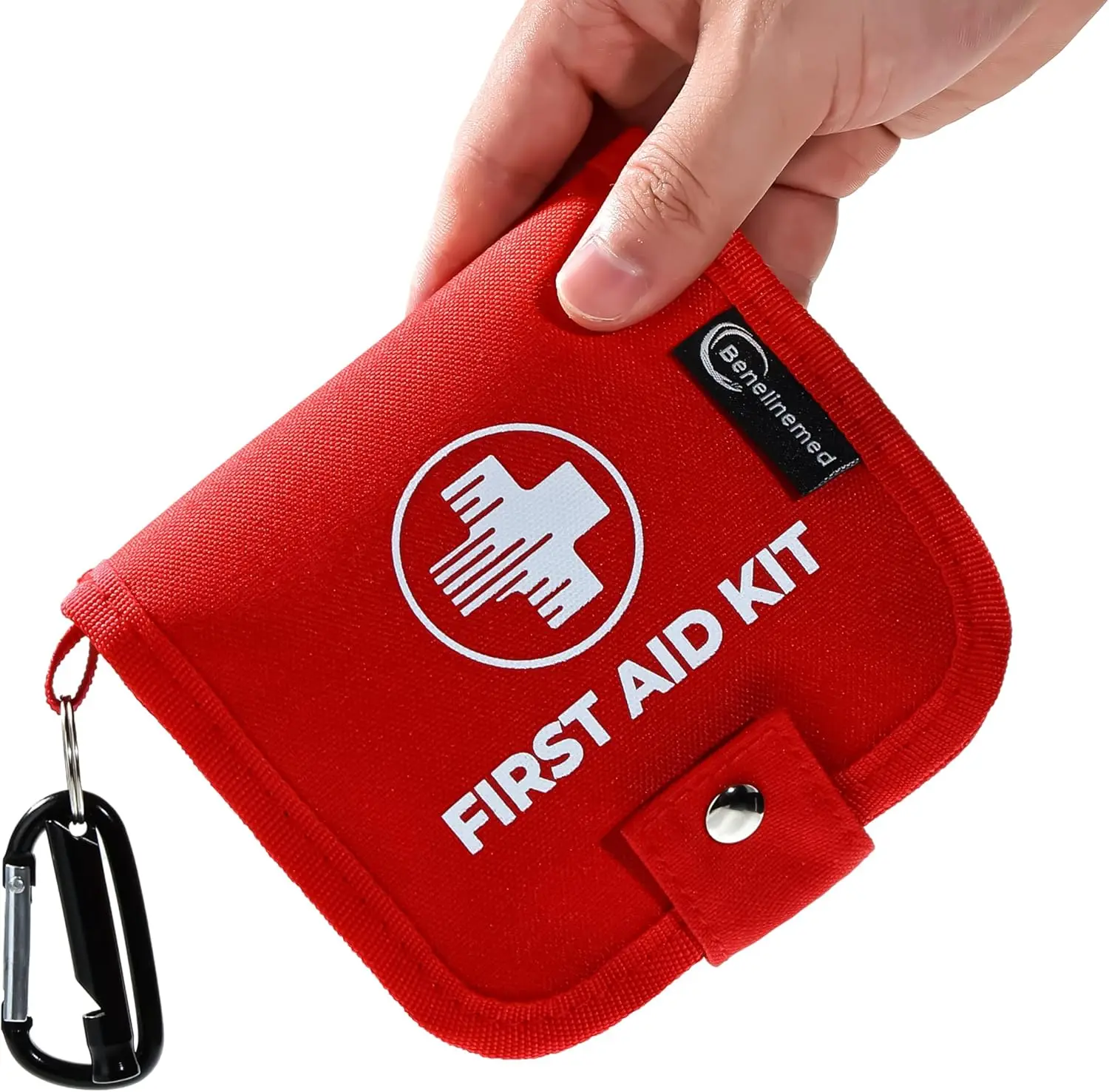 

137-Piece Mini First Aid Kit - Compact Emergency Medical Bag for Home, Car, Travel & Camping (Red)