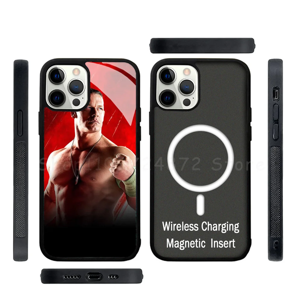 

John Cena Phone Case Strong Magnetic For IPhone 15 14 13 Pro Max Mini Alex Mirror For Magsafe Wireless Charging Cover