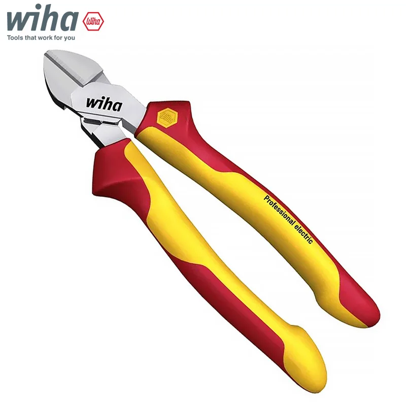 Wiha Professional Combination Pliers Set 3Pcs DynamicJoint and OptiGrip 1000V VDE 43335 26708 26720