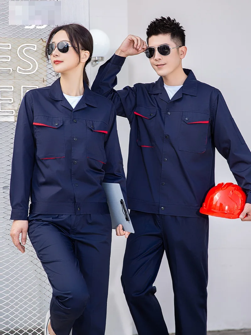 Summer Worker Suit Men's Wear Resistant Dirt Resistant Auto Repair Workshop Work Clothing Welding Suit Labor Protection Clothing