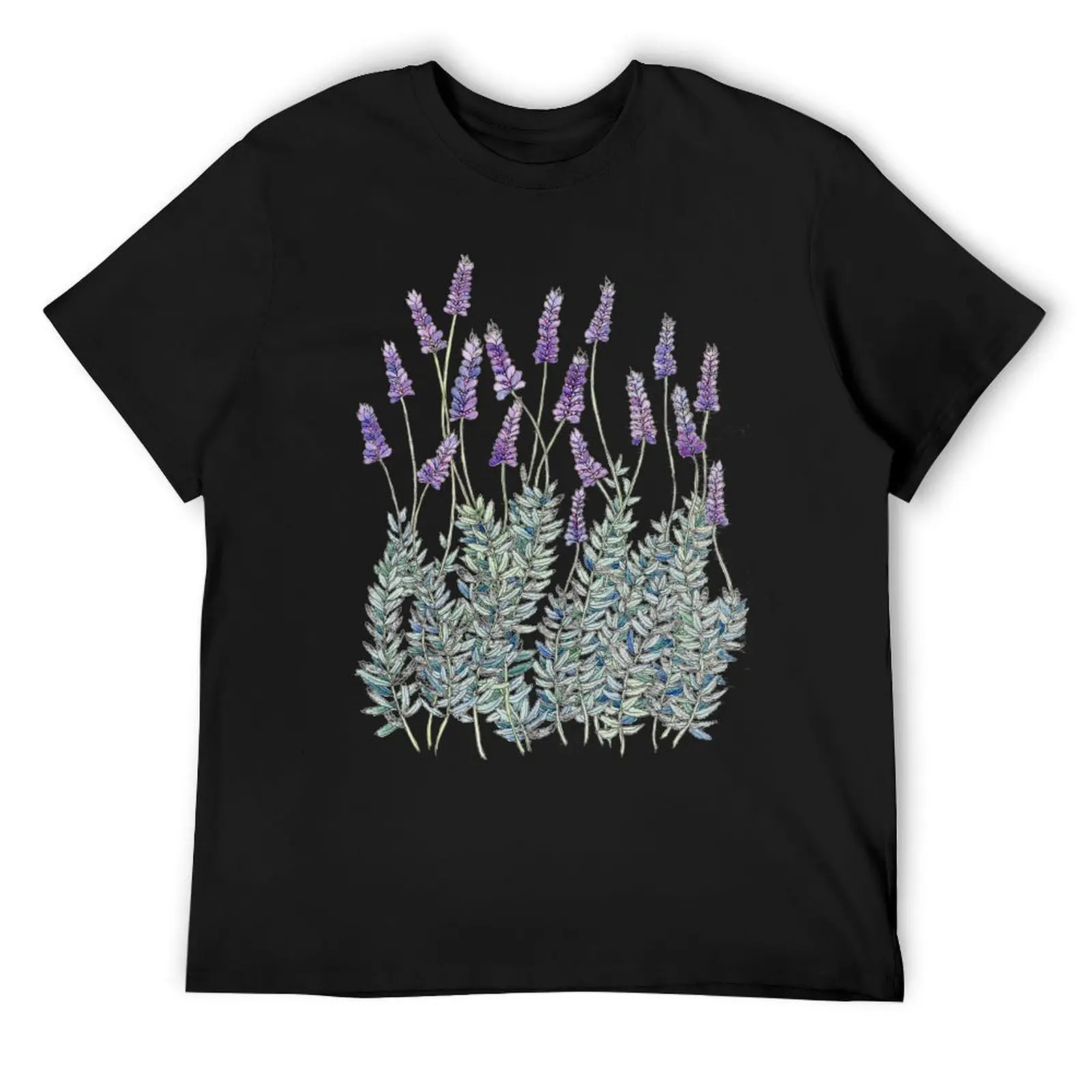 

Lavender, Illustration T-Shirt Aesthetic clothing customs cute tops Men's clothing