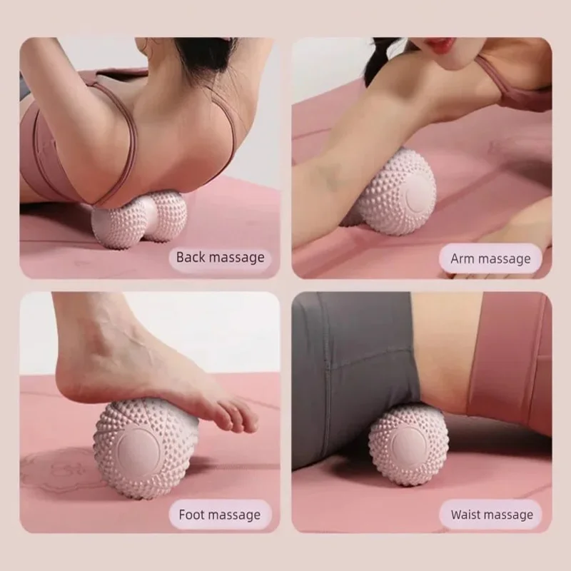 Peanut Fascia Foot Massage Ball Neck Spinal Leg Sole Relaxation Back Hip Muscle Acupoint Stimulation Yoga Double Ball Massager