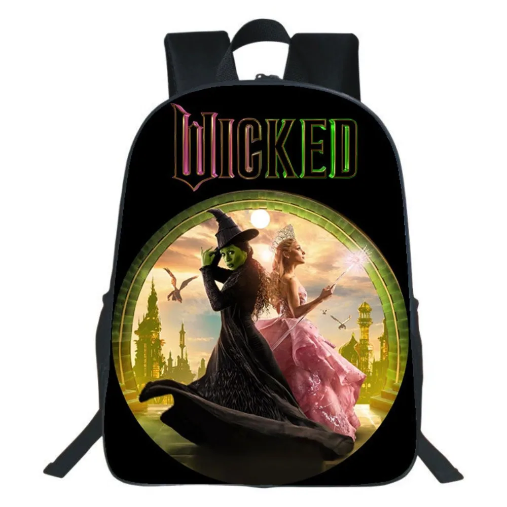 

Детский рюкзак Wicked Elphaba Glinda, волшебная сумка на плечо, пенал Wicked Witch, большой вместительный подарок для студентов, мальчиков и девочек