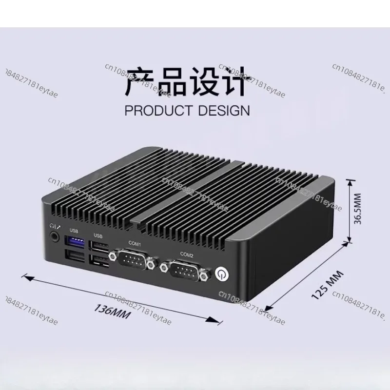 N2840 Industrial Small Host N5095 Dual Network Dual String J1900 Low-power Embedded Fanless RS485/232 4G Network