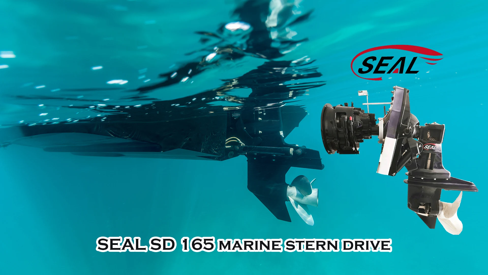 SEAL SD165 Stern Drive with Copper Propeller and Gearbox for High Speed Marine dieel Engine Suitable for Passenger Boat