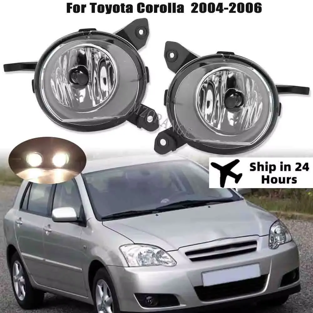 

For Toyota Corolla 2004 2005 2006 2PCS Halogen led Fog Light Headlight Assembly European Version Parts With Bulb Car Accessories