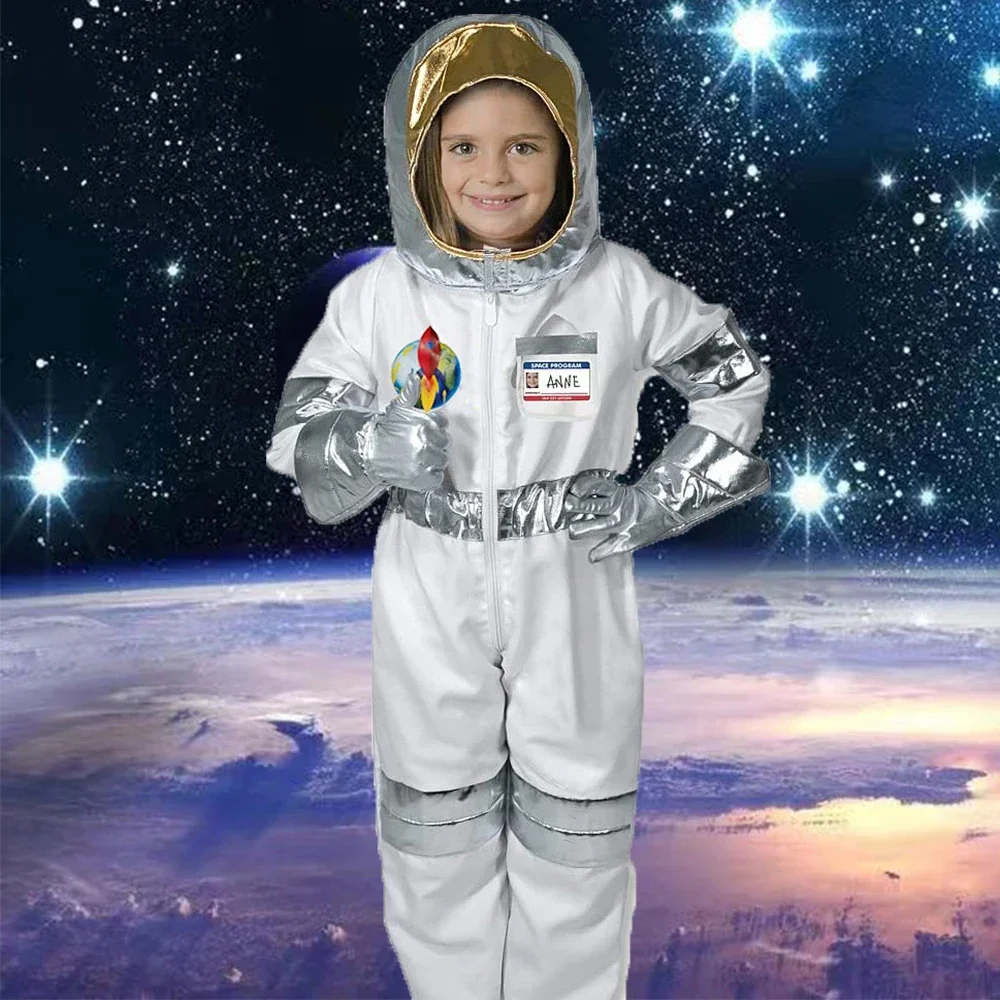 Disfraces de astronauta navideños de Halloween para niños, disfraces de astronauta unisex, monos de piloto para niños pequeños, fiestas temáticas