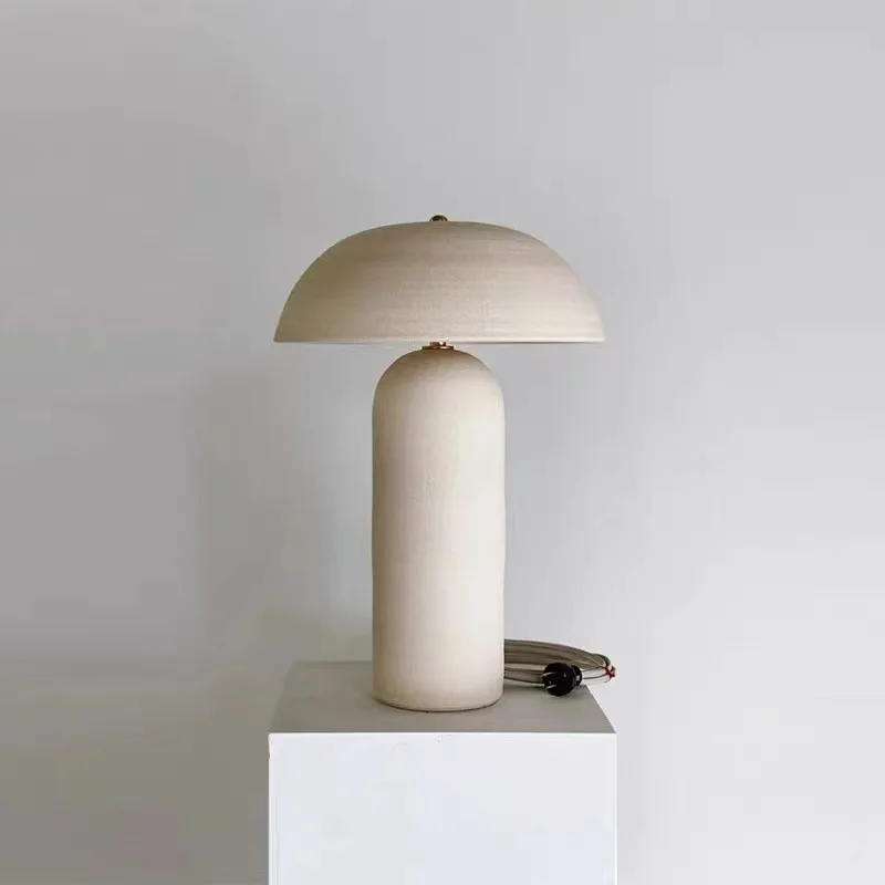 Ceramicah Tera Lamp retro ceramic lamp for Living Room bedroom bedside design creative Decoration Mushroom Lamp