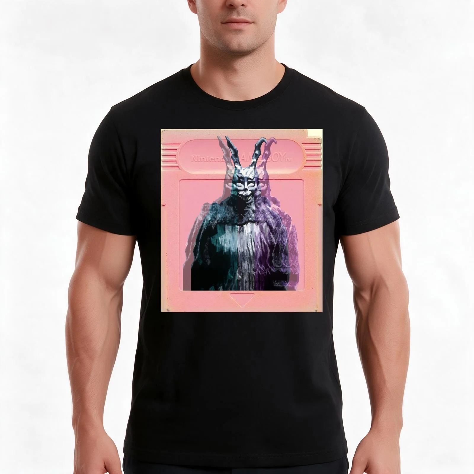 Vaporwave Donnie Darko! T-Shirt, Summer Casual Cotton Tee, Oversized Streetwear Tops, Vintage Graphic Print, Unisex Men Women