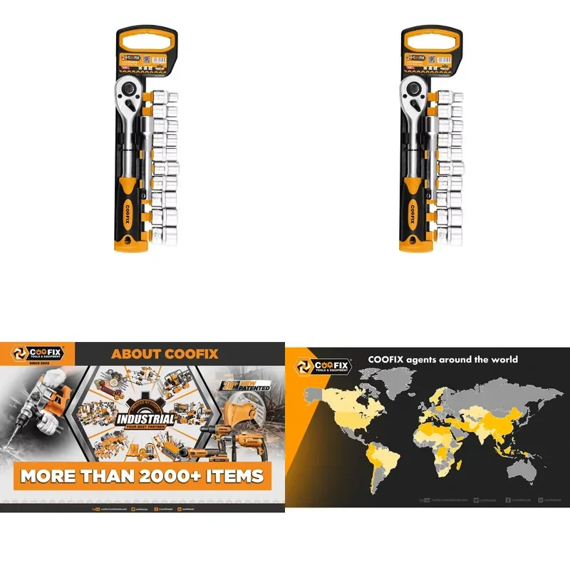 

【CHIMU HOME】 CRV Steel 108-Piece Wrench and Socket Set with Plastic Storage Box Metric and SAE Sizes