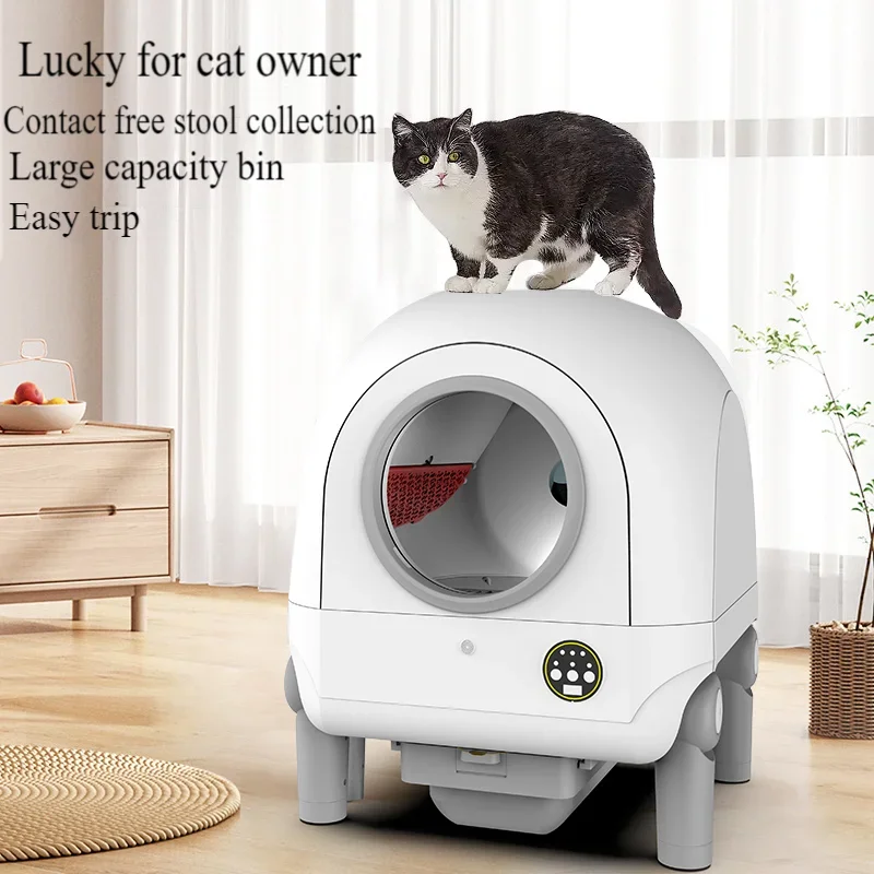 Wifi automatic  Self Cleaning Cat  Box Luxury Large Enclosed Intelligent Automatic Cat Toilet