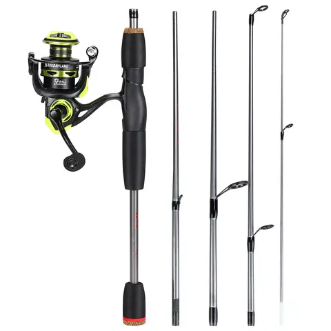Sougayilang spinnfiskekombination 1,7 m kolfiberspö och spinnrulle i storlek 1000-3000 med 100 m fiskelinatillbehör 10 best sales spinnset - №6