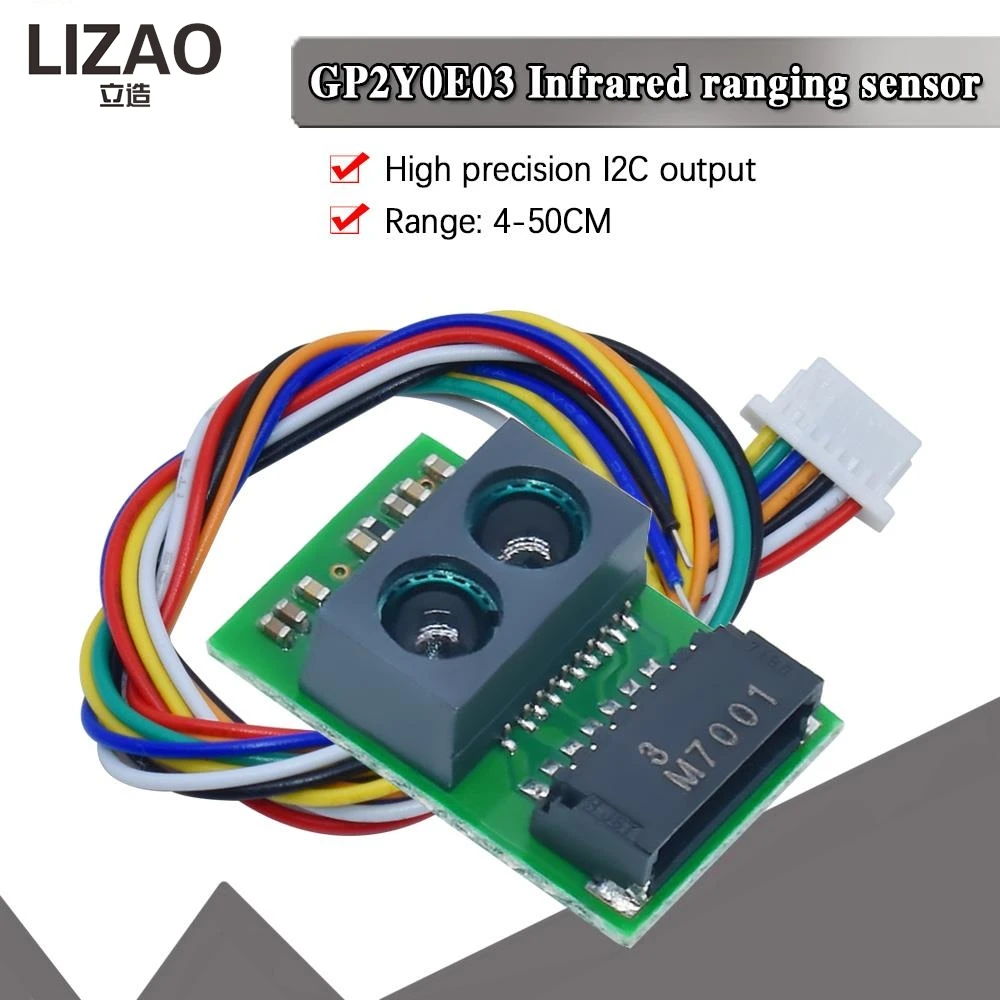 LIZAO GP2Y0E03 Infrared Ranging Sensor Module 4-50CM High Precision Distance Detector I2C Output For Arduino