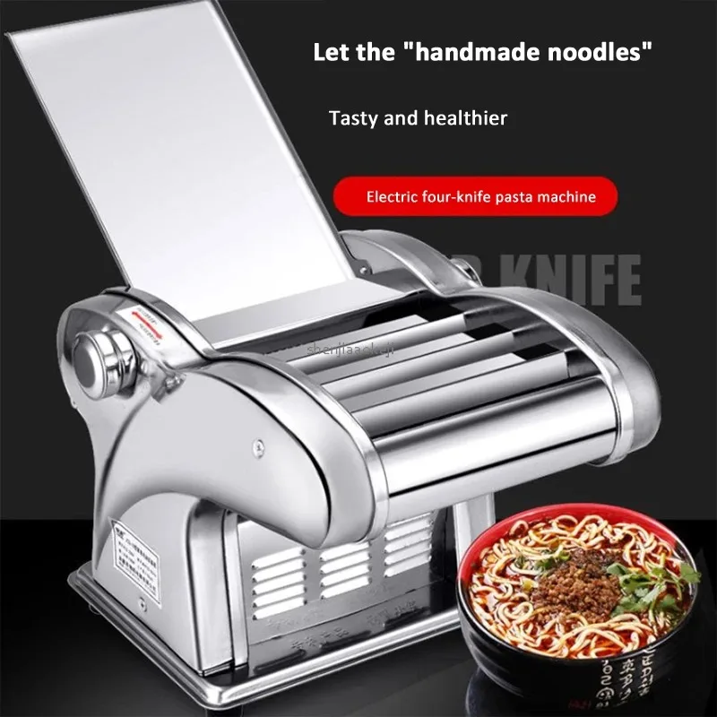 Noodle Machine Electric Noodle Press Cutting Stainless Steel Noodle Cutting Dumpling Skin Machine 220V