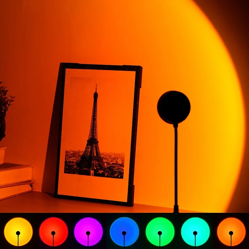 USB LED Sunset Photography Light RGB Rainbow Atmosphere Wall