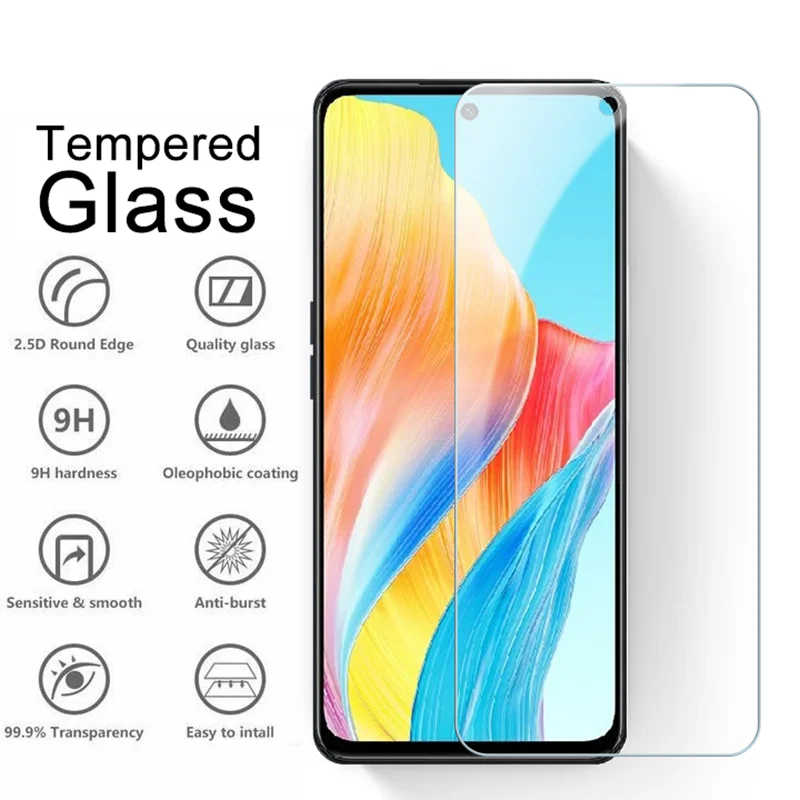 6In1 Protective Tempered Glass Case For Oppo A58 A58x A78 4G A98 5G A 58 78 98 Camera Protective Glass Opo Orro Oppoa98 Oppoa78