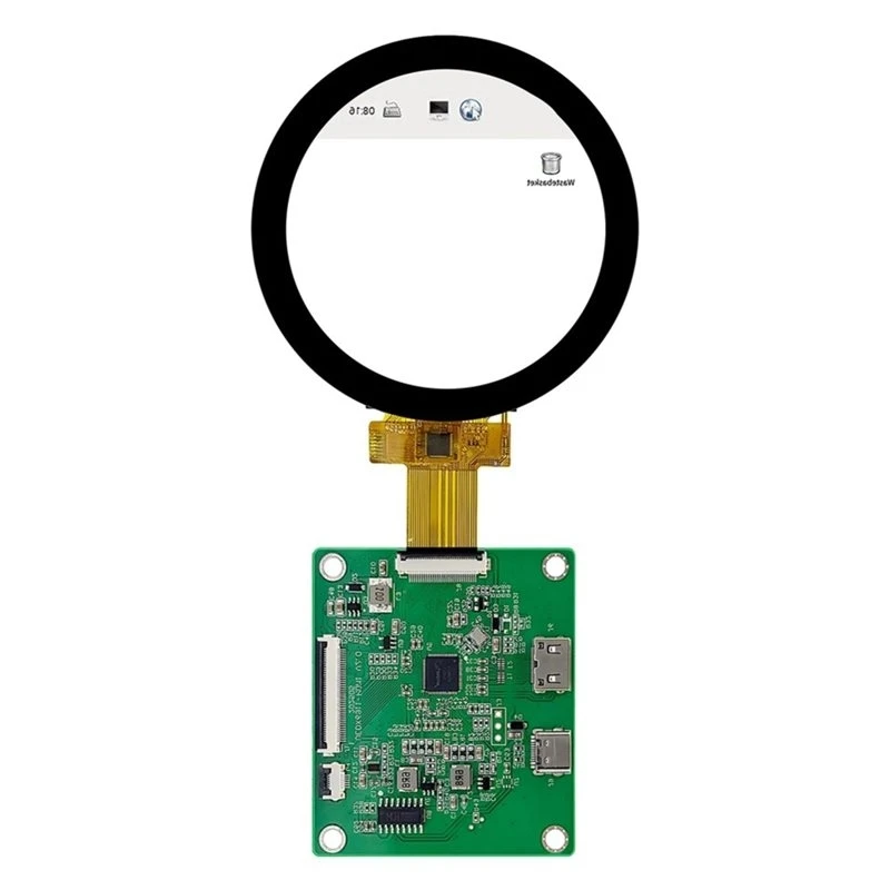 A52T DSI TFT LCD Round Display With -Compatible Driver Board IPS HD Circular Screen For Raspberry Pi 5/4B 2.76