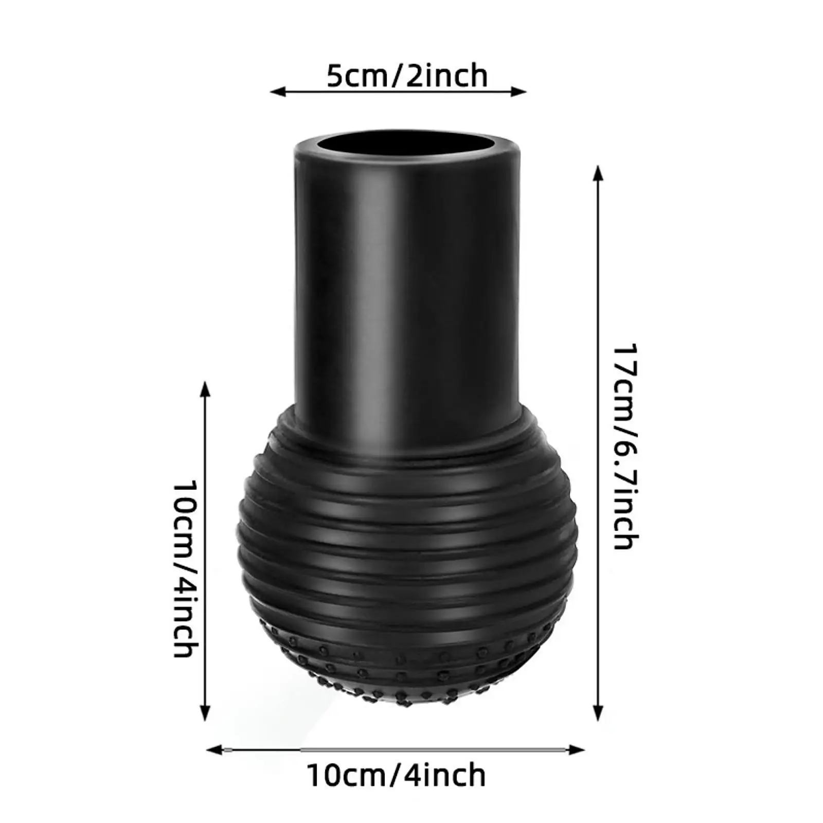 Landmine Accessory for Barbell Ball 2inch Rubber Barbell Landmine Base Holder for Rotation Presses Split Squats Workout Home