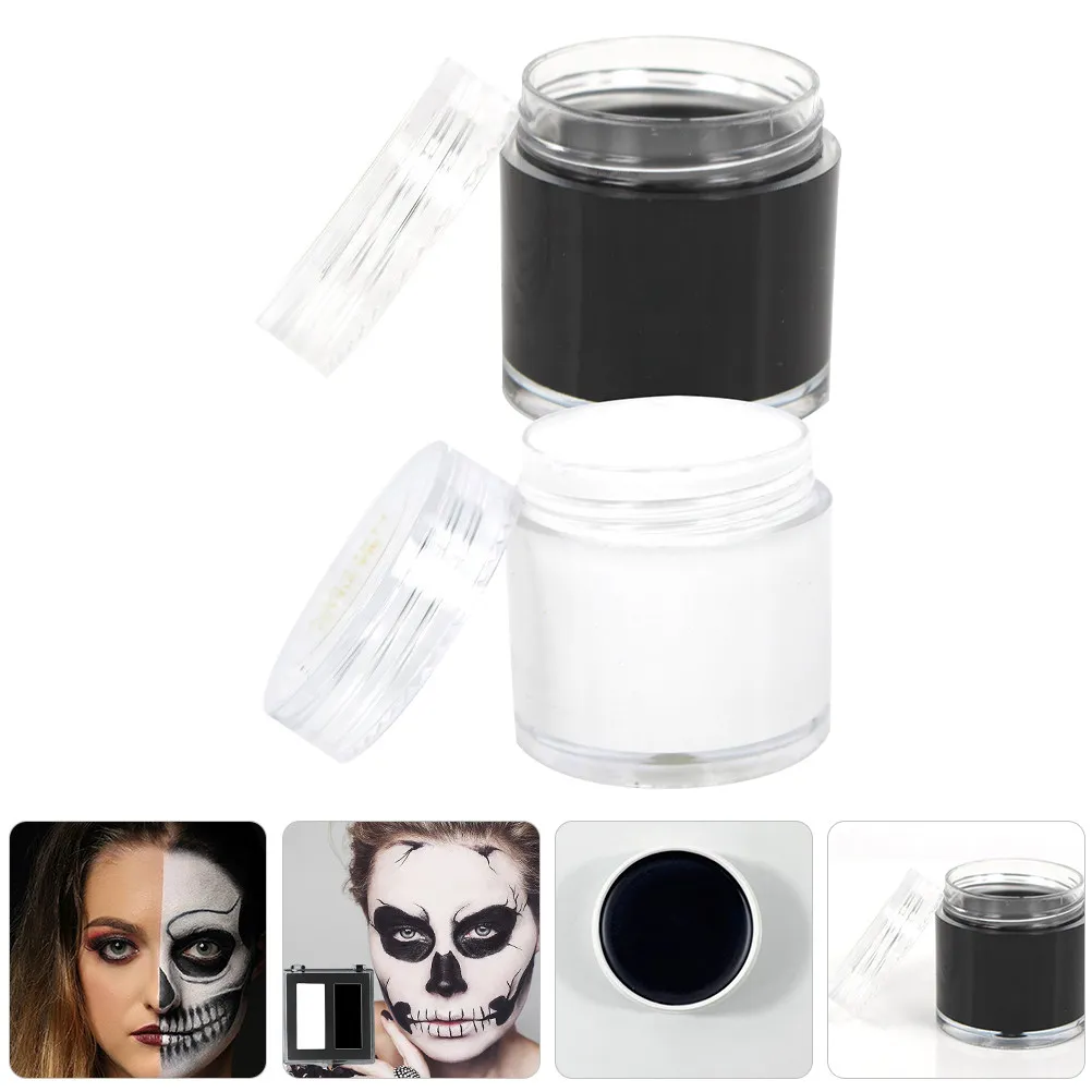 2Pcs Face Paint Pigment Set Multi-Use Quick-Dry Bright Colors for DIY Cosplay Makeup