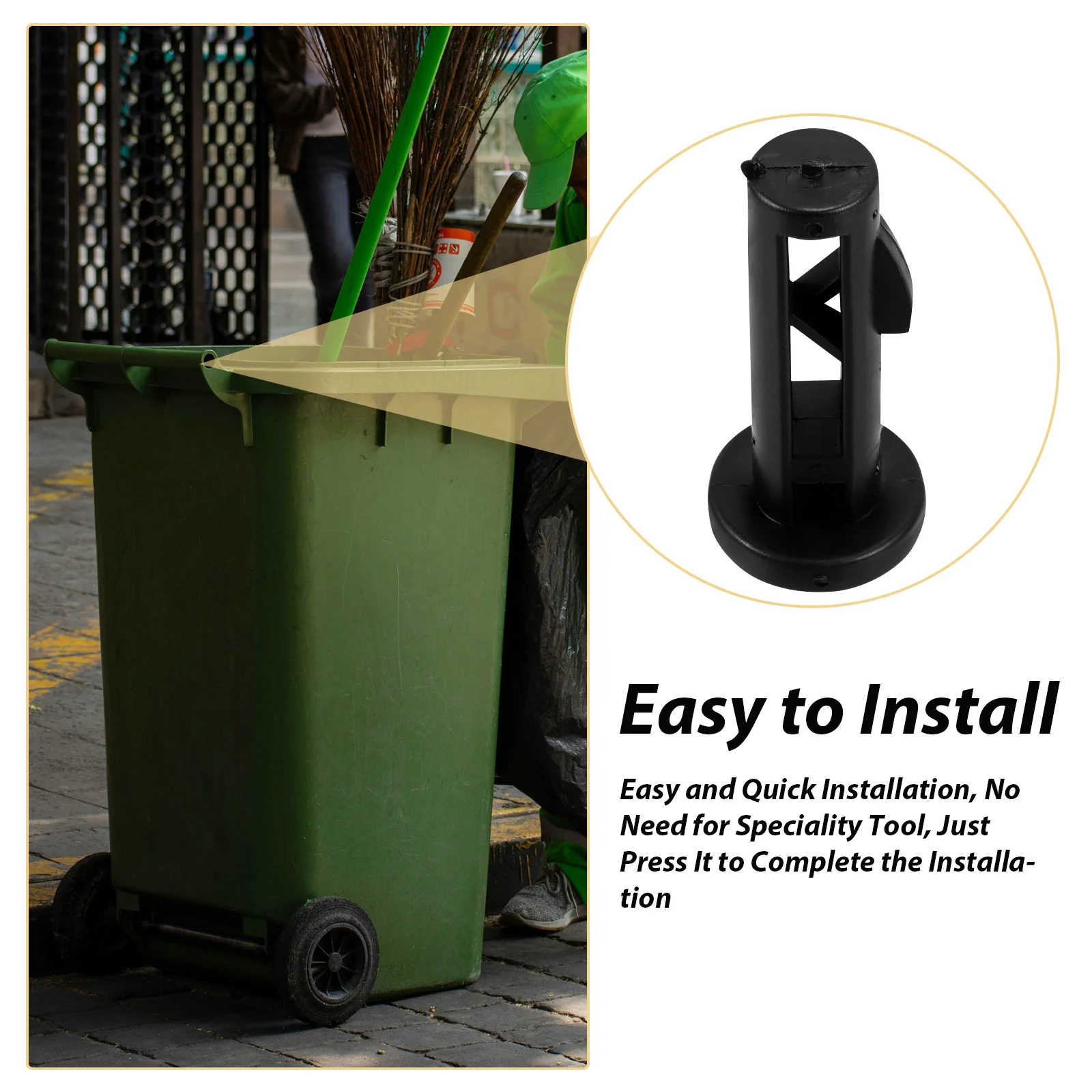 

6Pcs Trash Can Latches Easy Install Wheeled Trash Bin Lock Pins Garbage Bin Lid Locks Garbage Can Lock Lid Latch