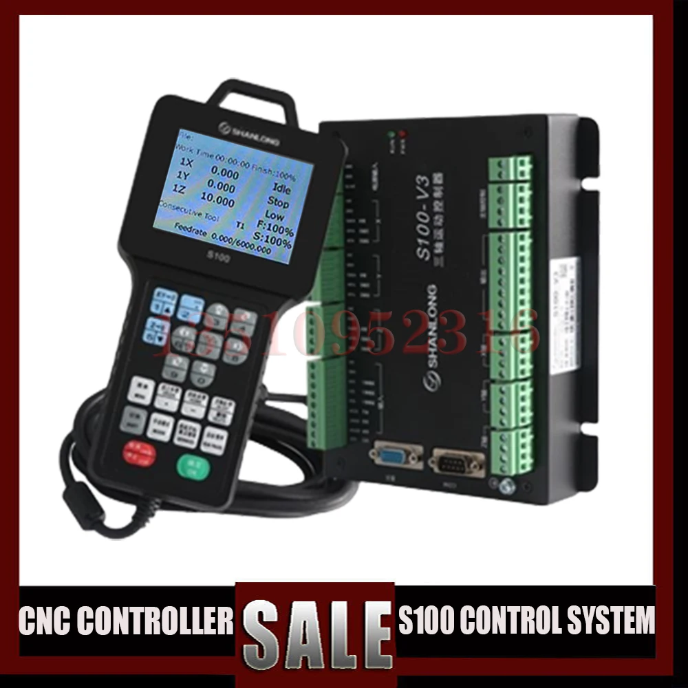 

Newly Upgraded Cnc Controller S100 3-axis Shanlong Control System Engraving Machine Remote Control Handle Dsp Controller