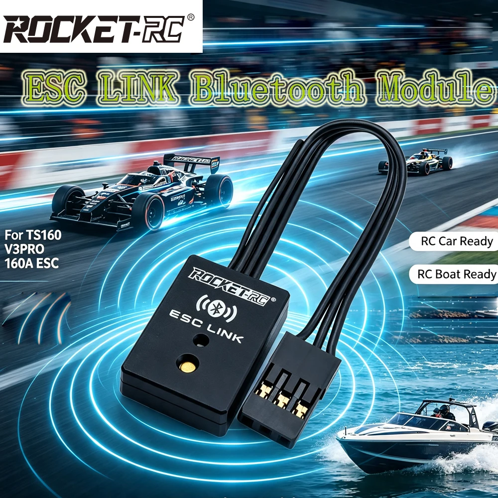Rocket-RC ESC LINK Bluetooth Module ESC Programming JST Adaptor Connector For TS160 V3PRO 160A ESC RC Car RC Model Accessories