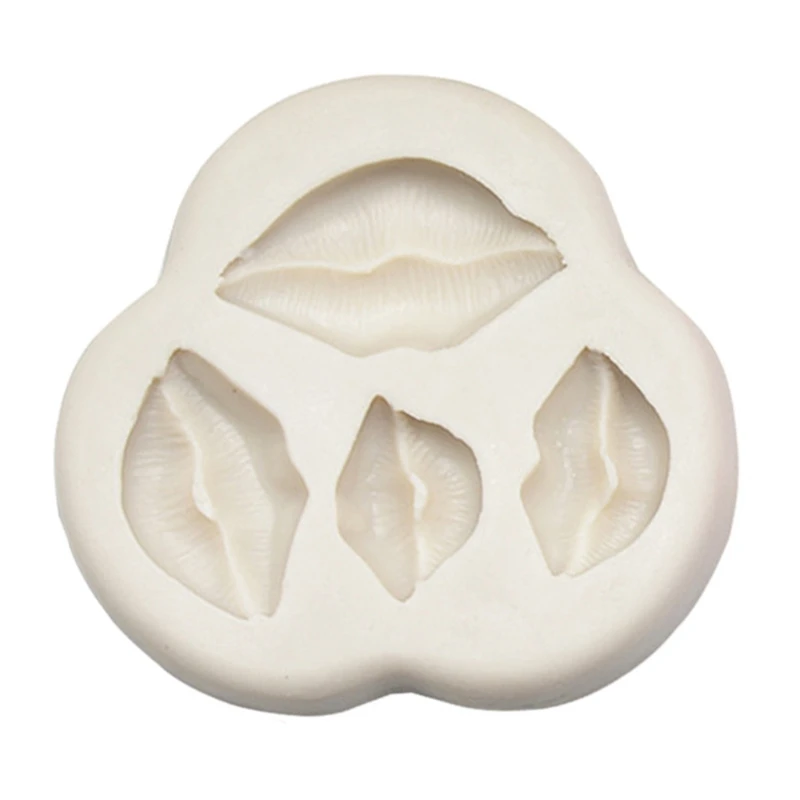 Valentine Kiss Lips Rose Flower Heart Fondant Candy Mold Sugar Cake Decoration Drop shipping